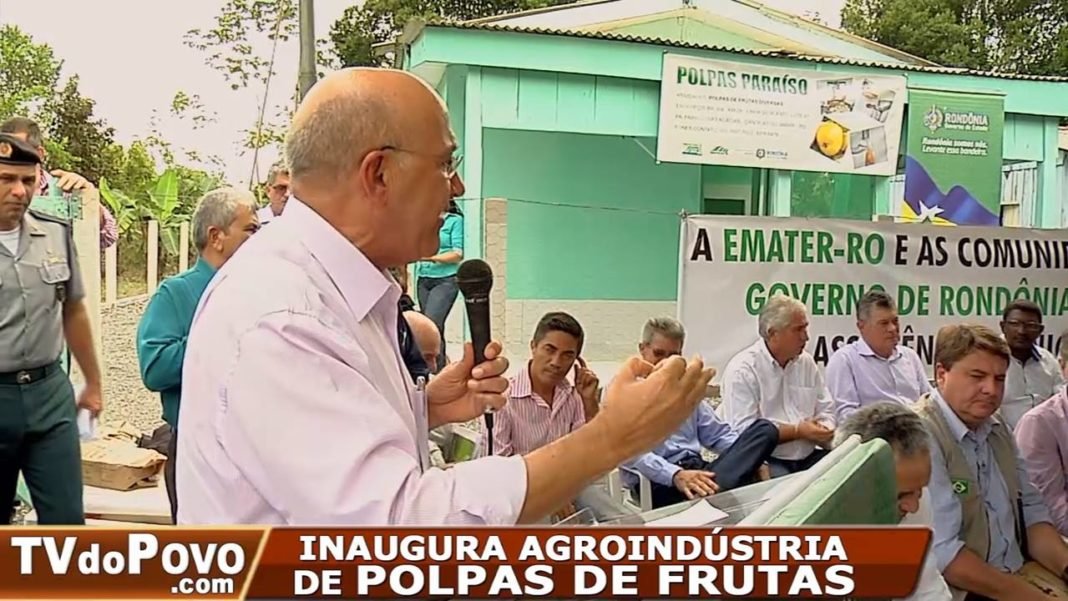 Candeias do Jamari: Governador Confúcio Moura Inaugura Agroindústria de Polpas de Frutas.
