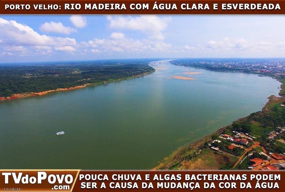 ÁGUA CLARA e ESVERDEADA