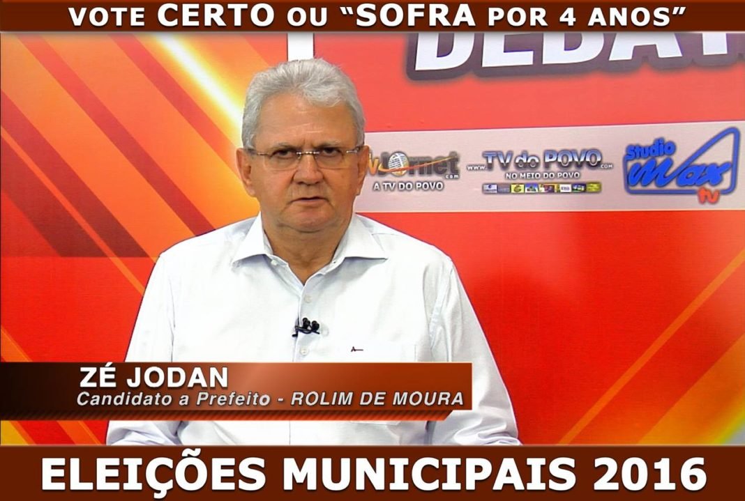 ELEIÇÕES MUNICIPAIS 2016: ZÉ JODAN