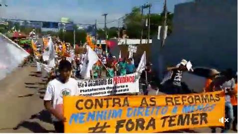 PROTESTOS CONTRA REFORMAS DE TEMER