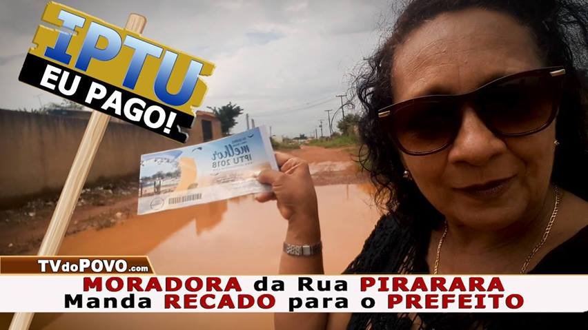 MORADORA da Rua PIRARARA Manda RECADO