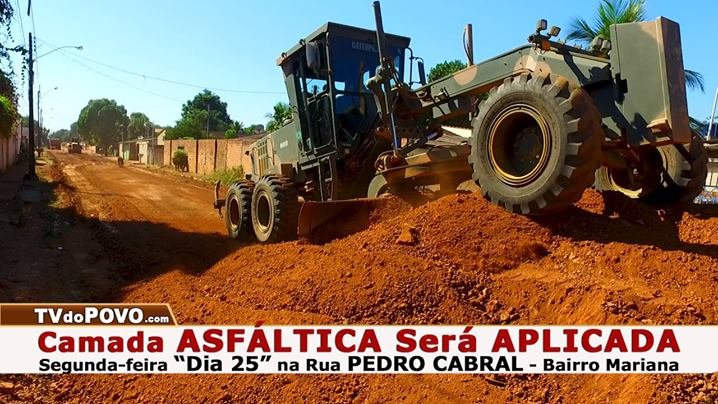 “Dia 25” O ASFALTO Será APLICADO…