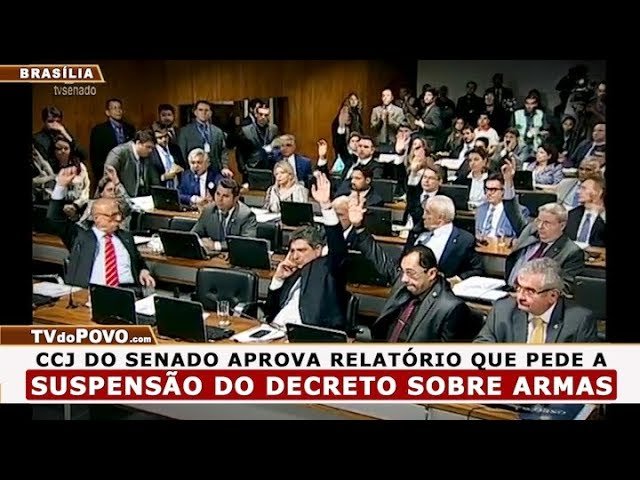 VÍDEO – CCJ do Senado aprova relatório que pede a suspensão do decreto de Bolsonaro sobre armas