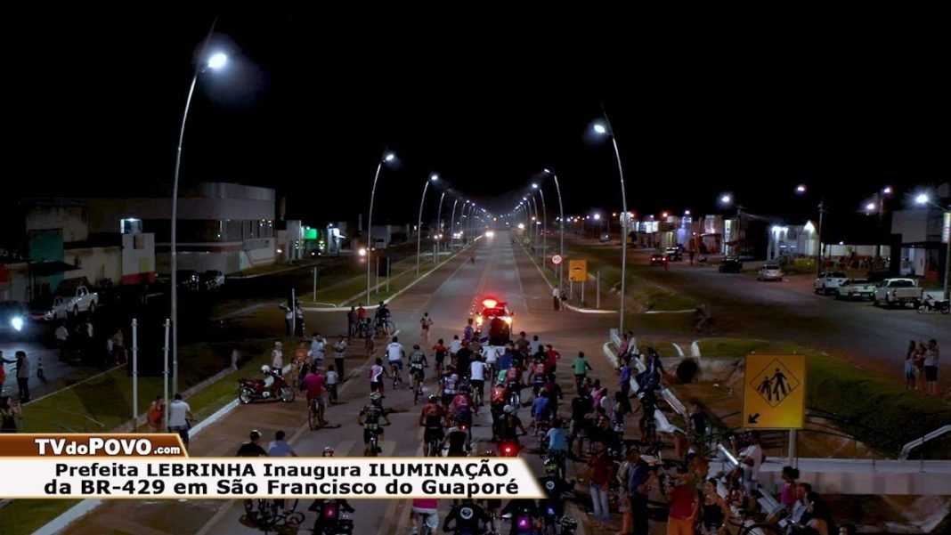 São Francisco do Guaporé, OBRA de ILUMINAÇÃO na Zona Urbana