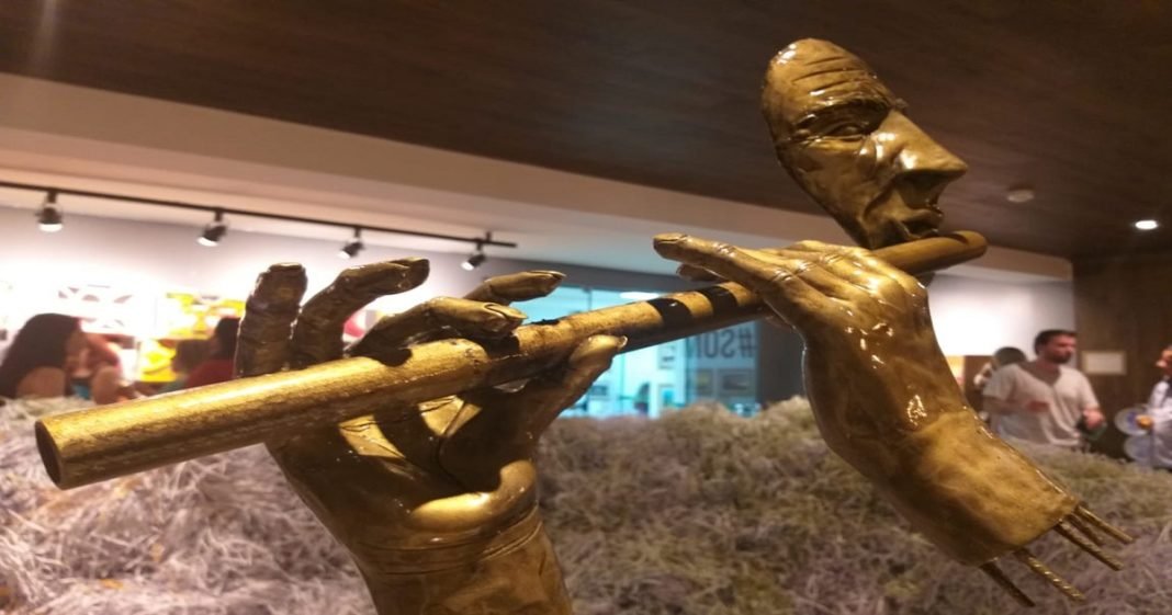 Exposição reúne esculturas de metal reciclado em Vilhena, RO