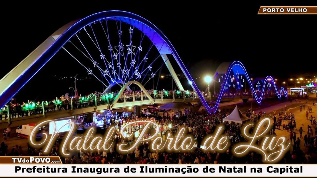 Em Porto Velho a Prefeitura Inaugurou a Iluminação Natalina com Cantata de Mais de 300 Alunos