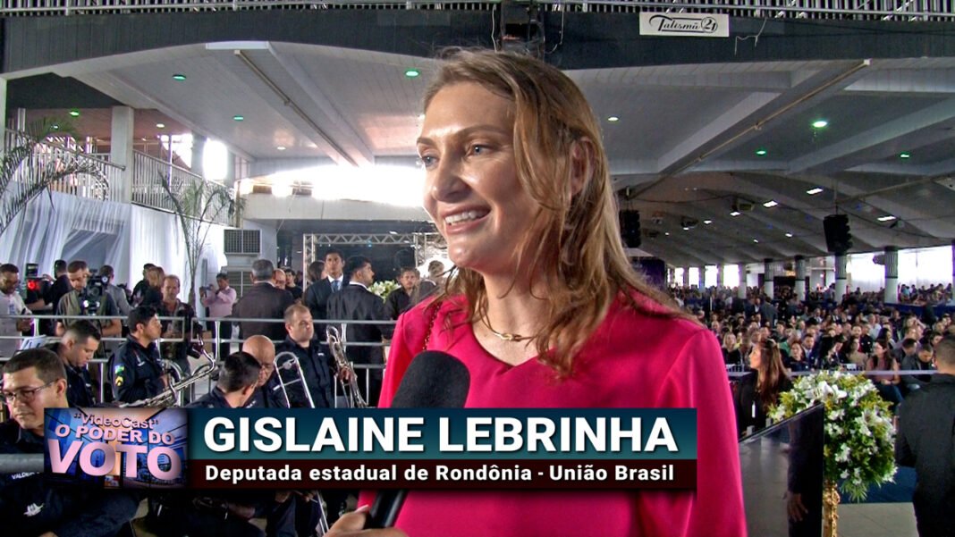 Vídeo: Entrevista com a Deputada Gislaine Lebrinha durante cerimônia de posse na Assembleia de Rondônia