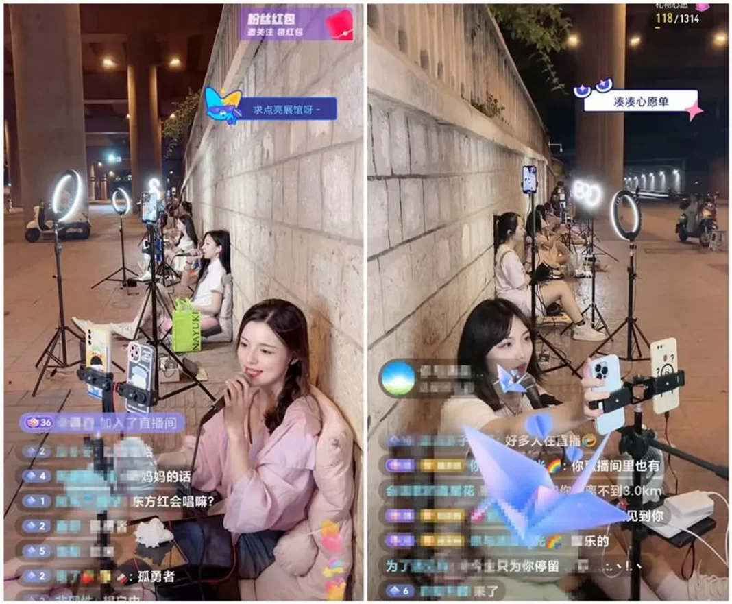 O que faz influenciadores chineses saírem de casa para fazer vídeos ao vivo em ruas de bairros ricos