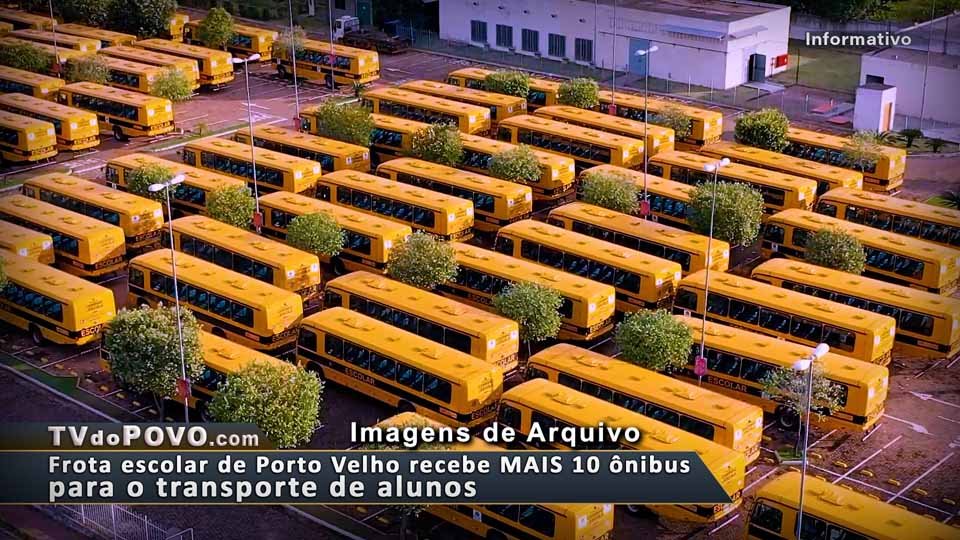Vídeo: Frota escolar de Porto Velho recebe mais dez ônibus para o transporte de alunos