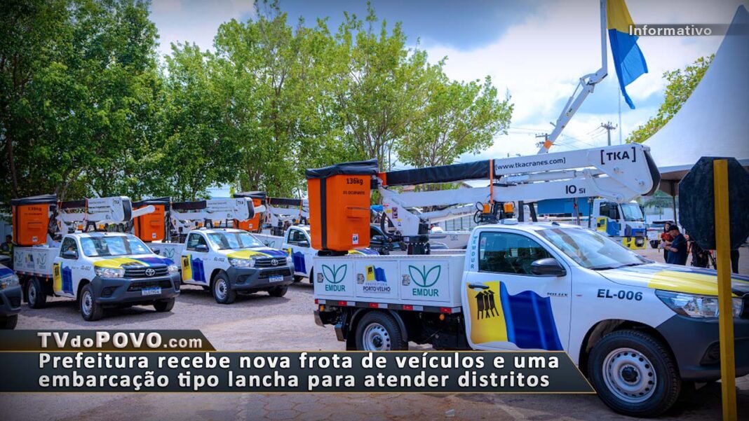 Vídeo: Prefeitura recebe nova frota de veículos e embarcação para atender regiões do município