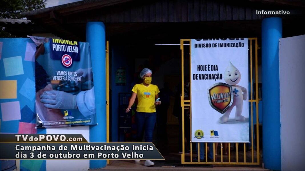Vídeo: A Campanha Nacional de Multivacinação para crianças e adolescentes de até 15 anos de idade acontece de 3 a 16 de outubro em Porto Velho.