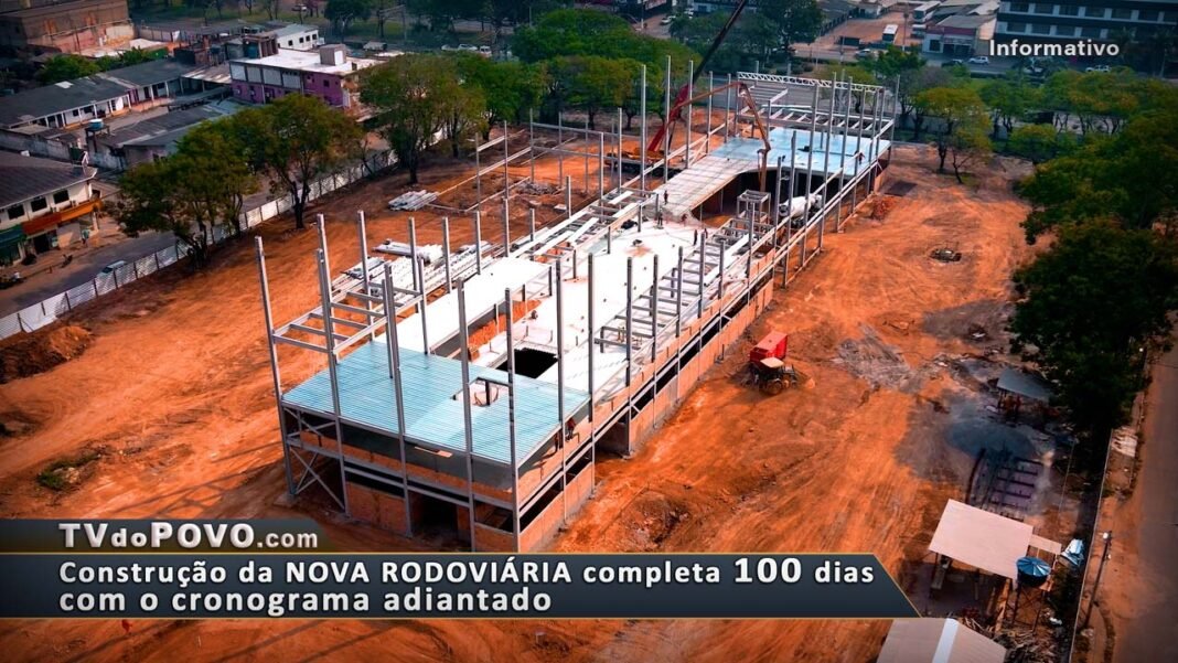 Vídeo: Construção da nova rodoviária vai completar 100 dias com o cronograma adiantado