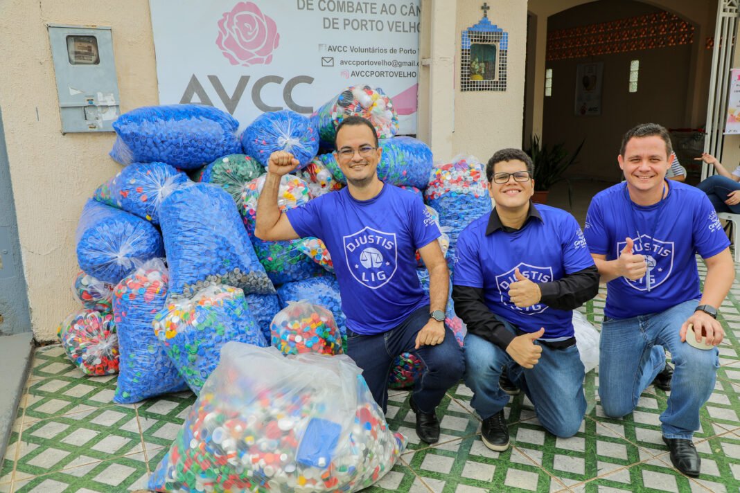 Mais de 3 toneladas de tampinhas arrecadadas na 1ª primeira prova da Gincana do Judiciário