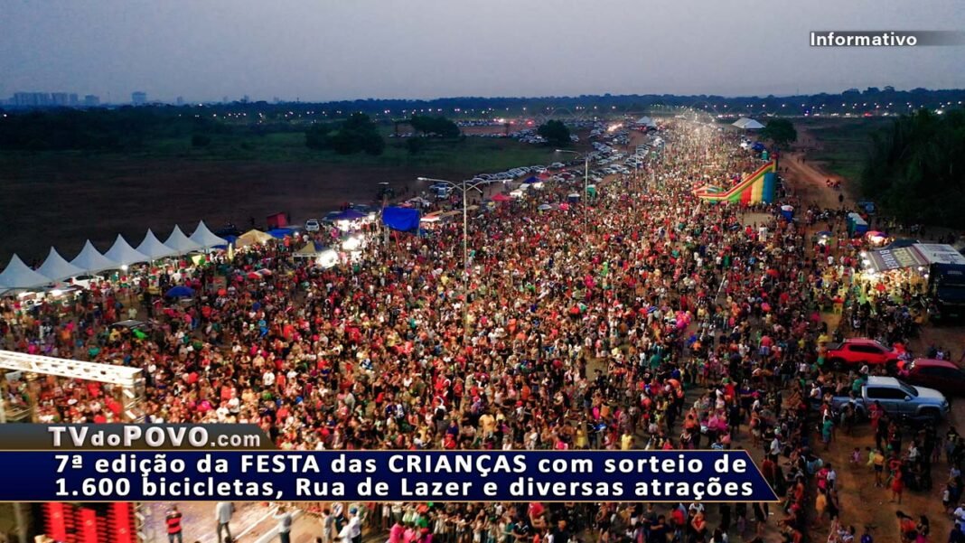 Vídeo: 7ª edição da FESTA das CRIANÇAS com sorteio de 1.600 bicicletas, Rua de Lazer e diversas atrações em Porto Velho