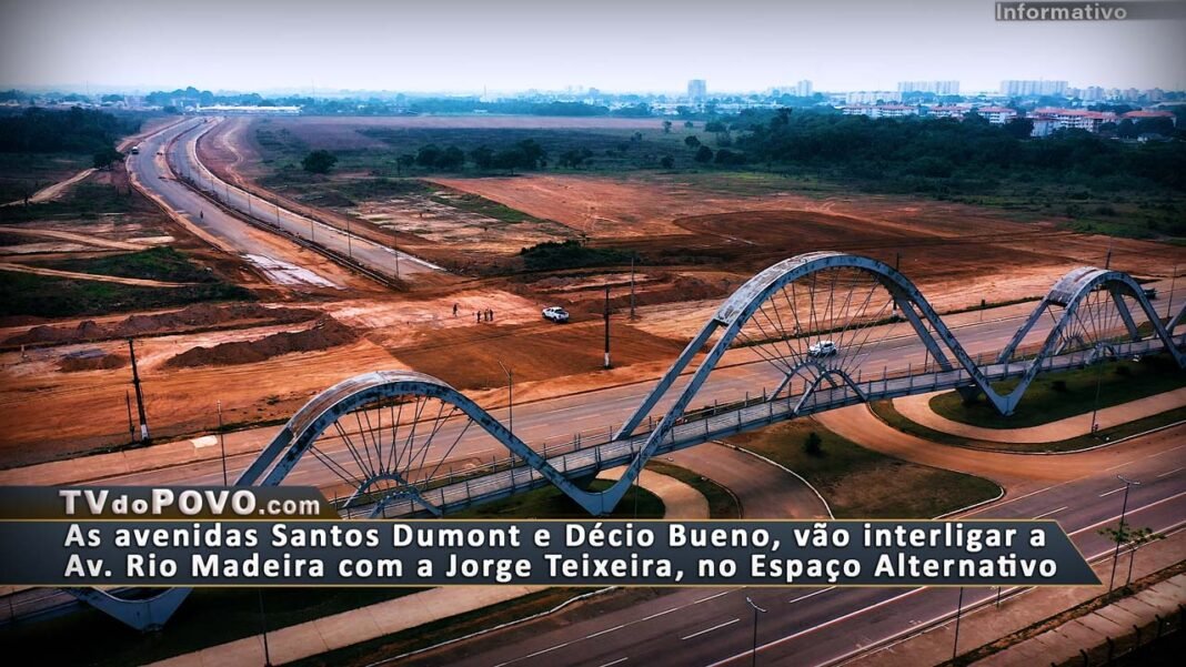 Vídeo: Acompanhe as obras nas avenidas Santos Dumont e Décio Bueno, que vão interligar a avenida Rio Madeira à avenida Jorge Teixeira, no Espaço Alternativo.