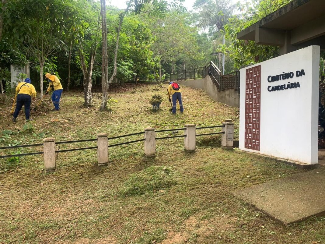Prefeitura de Porto Velho segue com limpeza nos cemitérios para o Dia de Finados