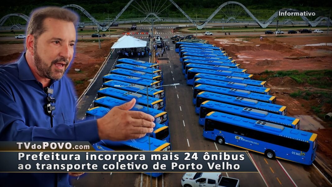 Vídeo: Prefeitura incorpora mais 24 ônibus ao transporte coletivo de Porto Velho