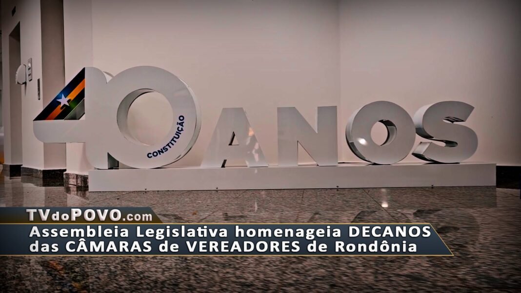 Vídeo: Assembleia Legislativa homenageia decanos das Câmaras de Vereadores de Rondônia