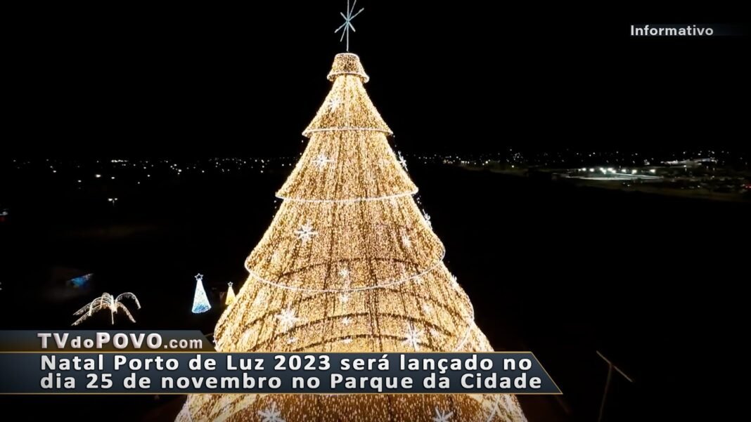 Vídeo: Natal PORTO de LUZ 2023 será lançado no dia 25 de novembro no Parque da Cidade
