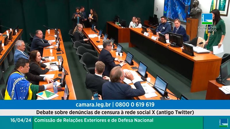 Câmara dos Deputados AO VIVO: Debate sobre denúncias de censura à rede social X (antigo Twitter) – Relações Exteriores – 16/04/24