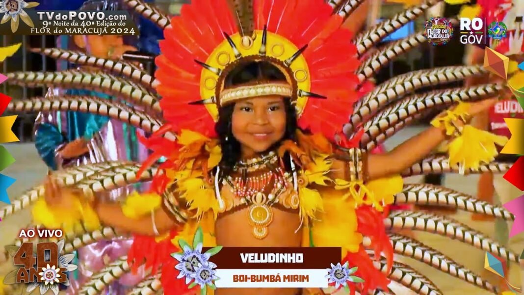 Vídeo Completo: Apresentação do “Boi-Bumbá MIRIM VELUDINHO” na 9ª Noite do Flor do Maracujá 2024