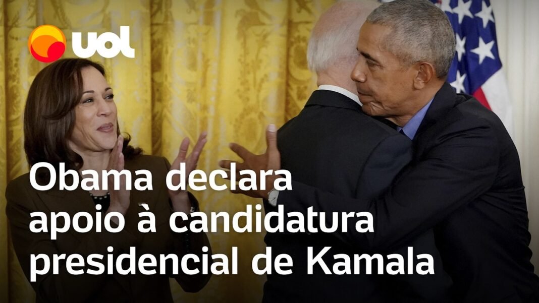 Obama manifesta apoio a Kamala Harris: ‘Será uma presidente fantástica’; veja vídeo