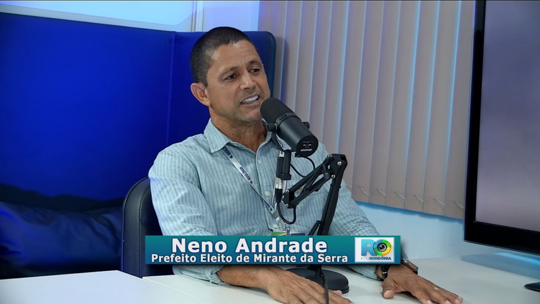 Neno Andrade Mirante da Serra durante entrevista ao podcast Pod Rondônia