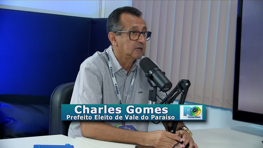 Charles Gomes Vale do Paraíso durante entrevista ao podcast Pod Rondônia