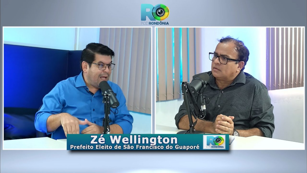 José Wellington São Francisco do Guaporé durante entrevista ao podcast Pod Rondônia