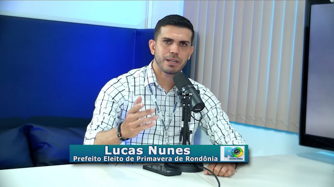 Lucas Nunes Primavera durante entrevista ao podcast Pod Rondônia