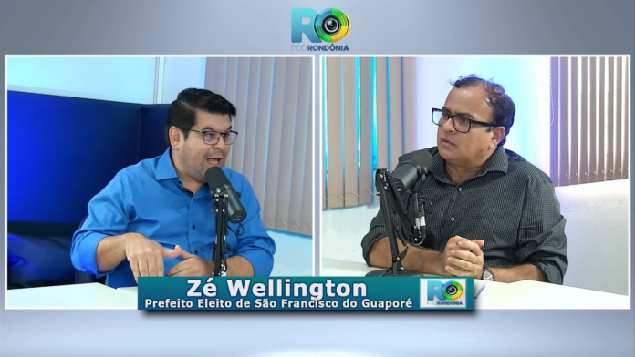 José Wellington São Francisco durante entrevista ao Pod Rondônia sobre saúde, estradas e setor rural