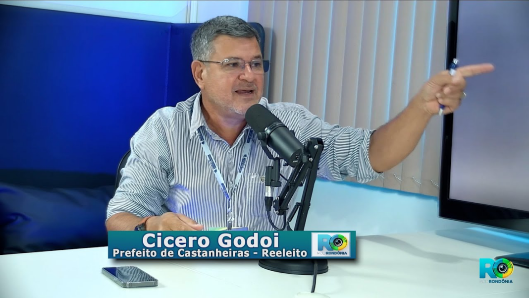 Cícero Godoy Castanheiras durante entrevista ao Pod Rondônia sobre inovação e desenvolvimento local