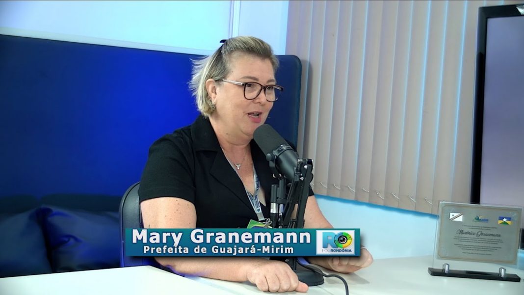 Mary Granemann Guajará durante entrevista ao Pod Rondônia sobre saúde, assistência social e selo UNICEF