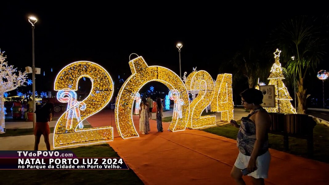 Vídeo 02: Natal Porto Luz 2024 no Parque da Cidade em Porto Velho