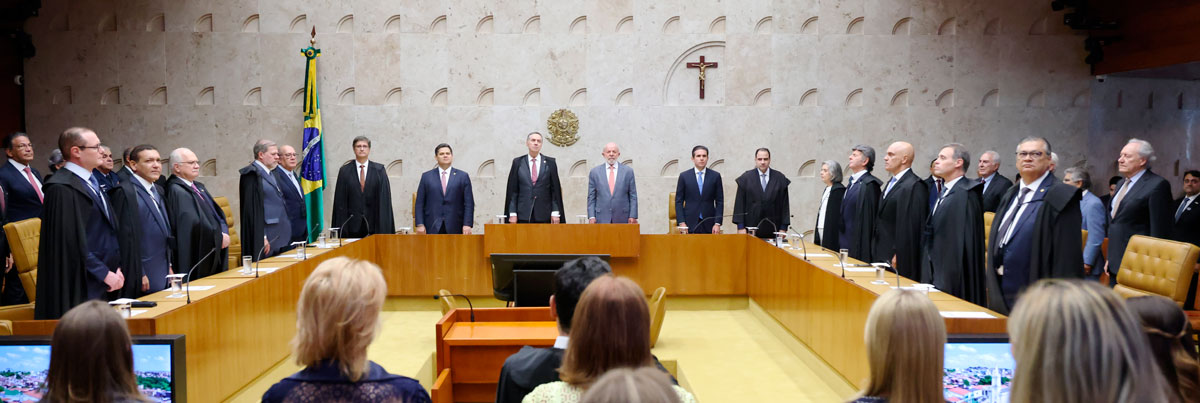 Ministro Barroso lidera o STF na abertura de 2025, com metas de sustentabilidade, justiça inclusiva e redução da burocracia.