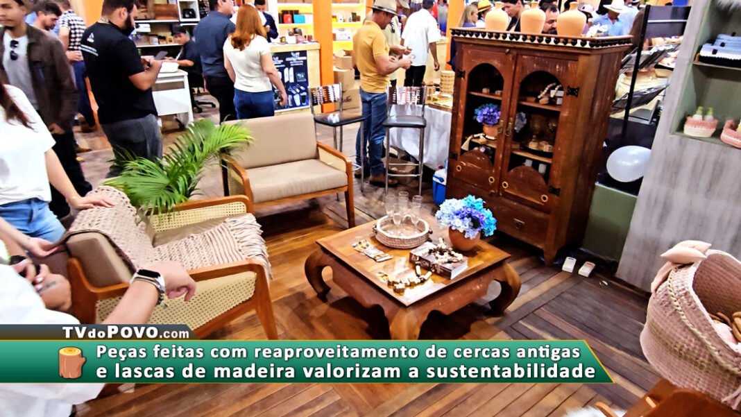 Vídeo – Estação Arte Móveis transforma madeira de demolição em peças únicas na Rondônia Rural Show 2025
