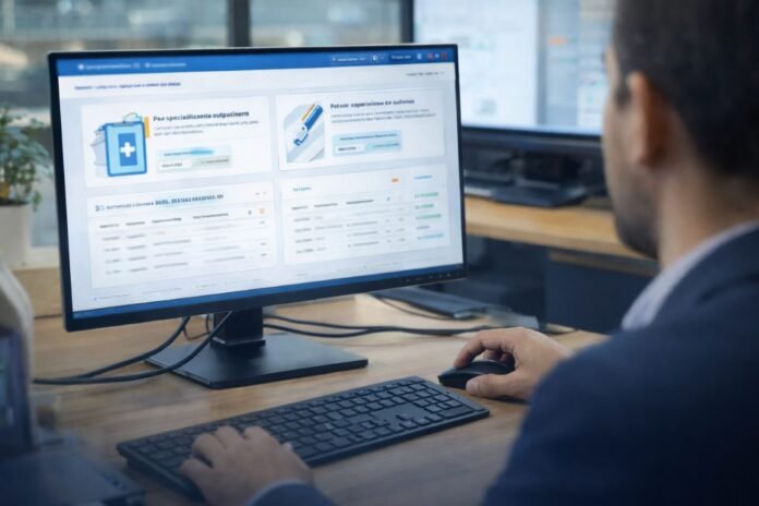 Tela mostra sistema de consulta online da fila do SUS em Rondônia no Portal da Transparência
