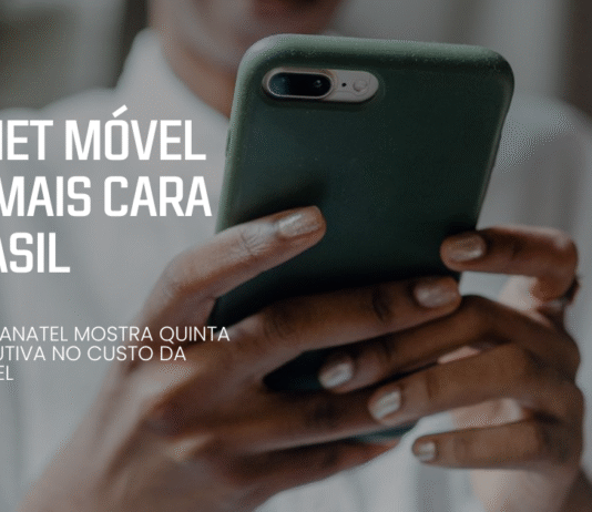 Internet móvel mais cara no Brasil com alta de 12% em 2025 Pessoa segura smartphone enquanto lê notícia sobre aumento no preço da internet móvel no Brasil