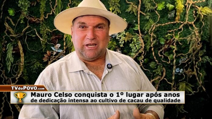 Mauro Celso Tauffer, produtor de Buritis, celebra o 1º lugar no 5º Concacau em Ji-Paraná.