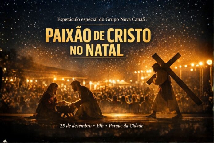 Espetáculo Paixão de Cristo em apresentação especial de Natal no Parque da Cidade em Porto Velho