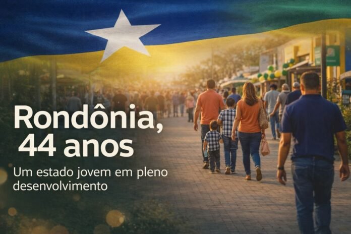 Rondônia celebra 44 anos de desenvolvimento Famílias caminham em espaço público durante celebração dos 44 anos de Rondônia