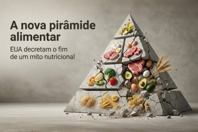 Nova pirâmide alimentar dos EUA marca mudança histórica nas diretrizes nutricionais