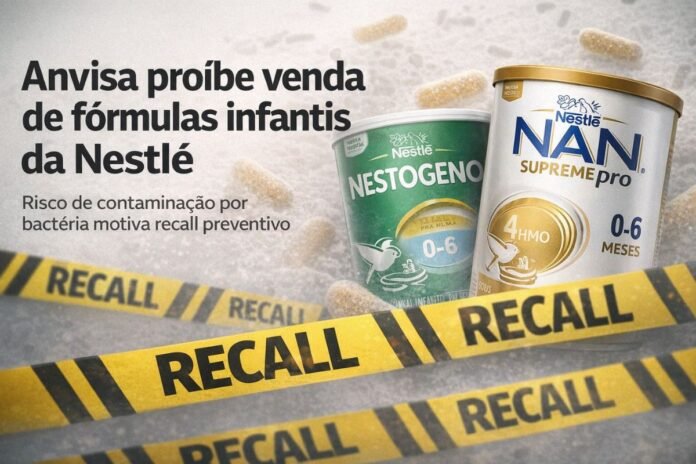Anvisa proíbe venda de fórmulas infantis da Nestlé após risco de contaminação bacteriana