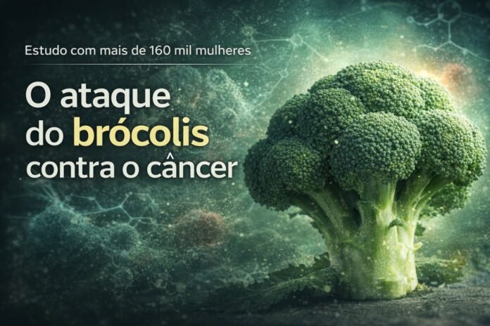 Brócolis associado à redução do risco de câncer de mama segundo estudo científico