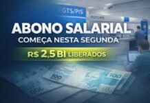 Abono salarial começa a ser pago nesta segunda Trabalhadores em agência bancária durante início do pagamento do abono salarial 2026