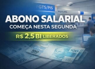 Abono salarial começa a ser pago nesta segunda Trabalhadores em agência bancária durante início do pagamento do abono salarial 2026