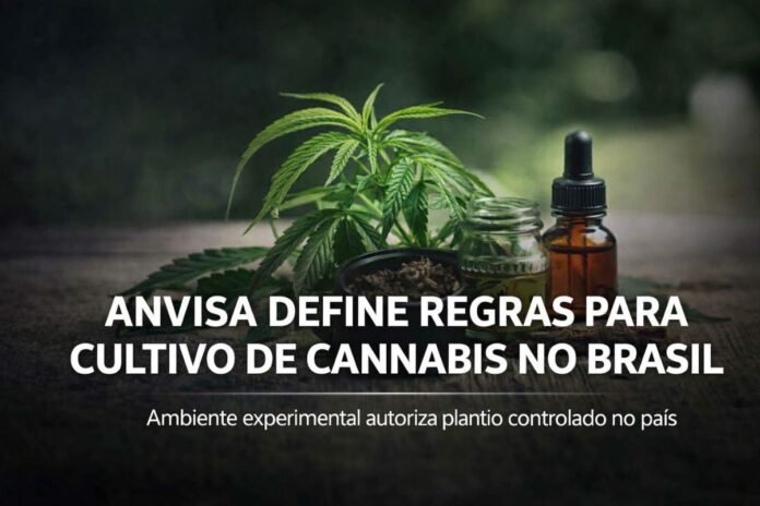 Planta de cannabis usada para fins medicinais após regulamentação do cultivo pela Anvisa no Brasil