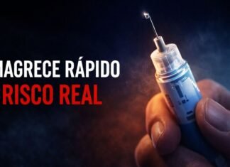 17 efeitos colaterais das canetas emagrecedoras Caneta injetável usada para emagrecimento com destaque para alerta sobre efeitos colaterais