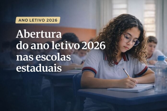 Abertura do ano letivo 2026 nas escolas estaduais