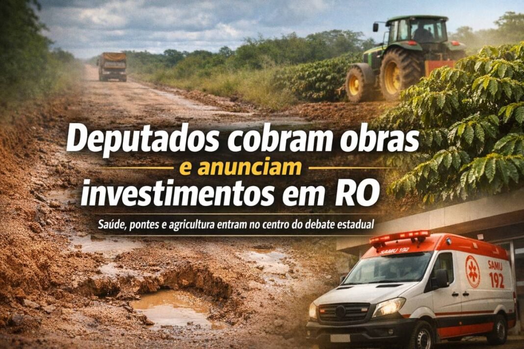 Deputados cobram obras e anunciam investimentos em saúde, agricultura e infraestrutura em Rondônia